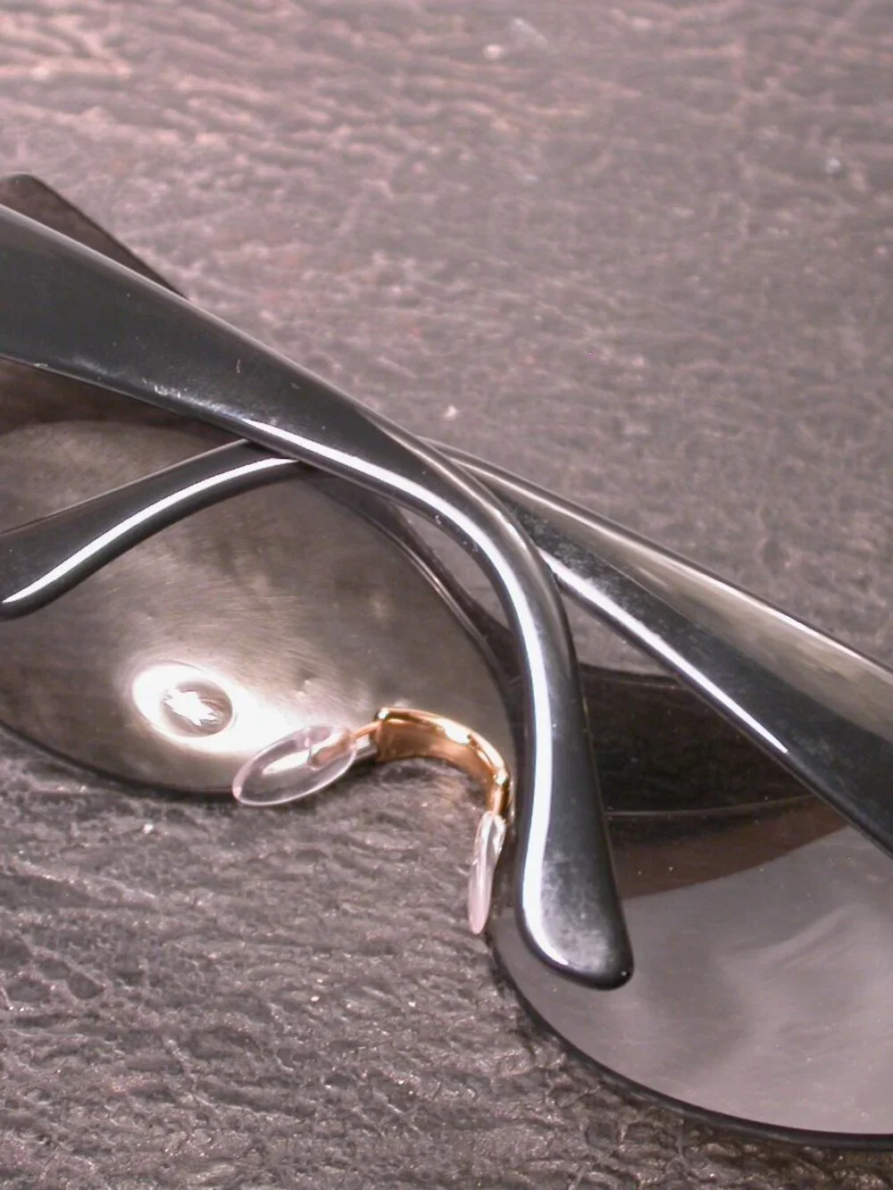 Daniel Swarovski Crystal Gold and Black Sunglasses Made in Austria